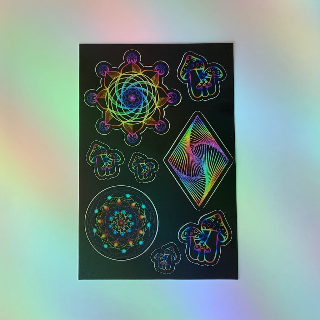 Cosmic Kaleidoscopes Sticker Sheet